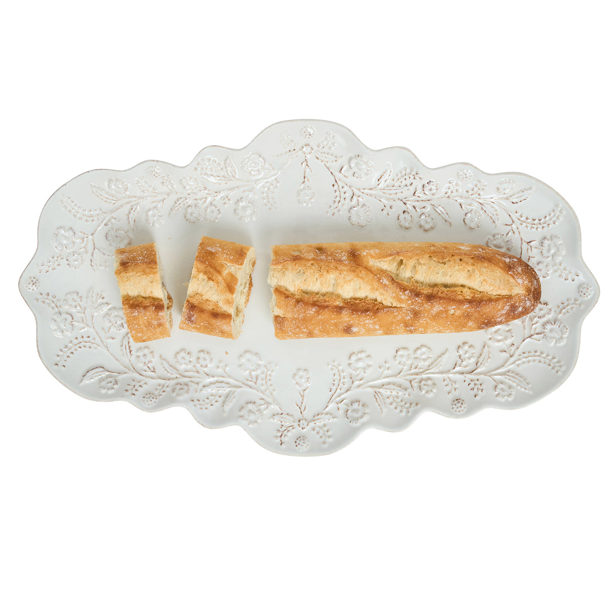 Berry & Thread Thistle 16" Tray in Whitewash