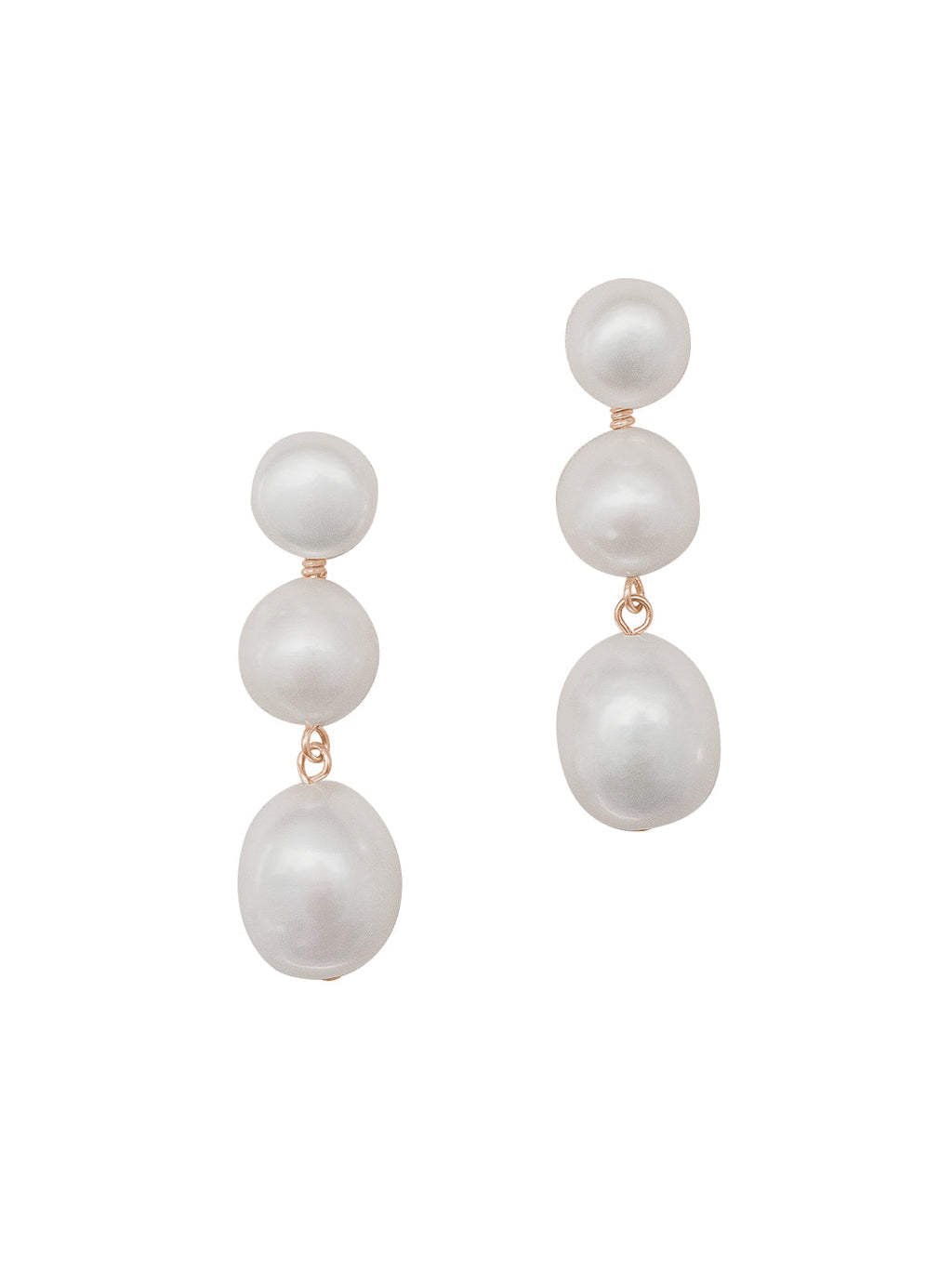 Juliet Earrings in White
