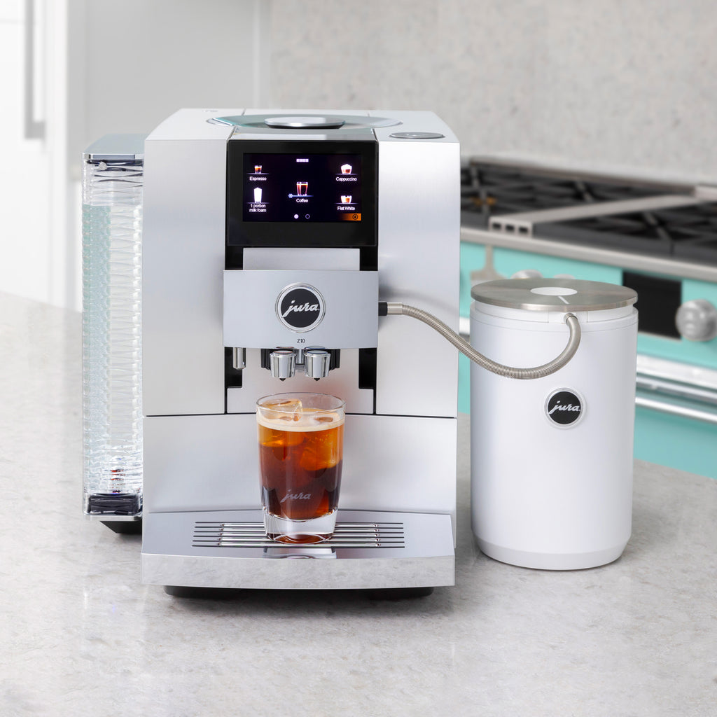 Z10 Fully Automatic Coffee Machine in Aluminum White
