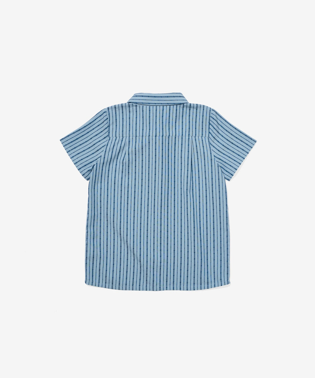 Jack Lee Shirt in Navy Ladder Stripe