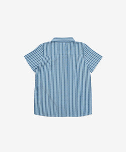 Jack Lee Shirt in Navy Ladder Stripe