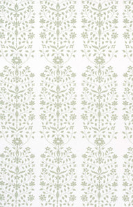 Jaipur Mughal Flower Fabric in Green