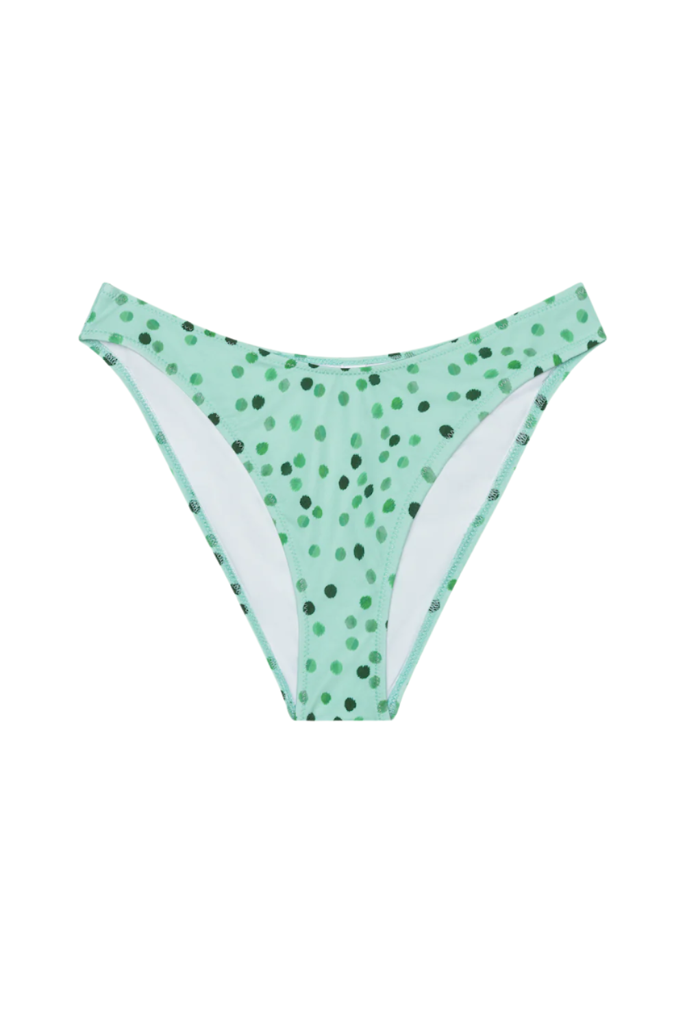 The Jane Bottom in Green Ikat Dot