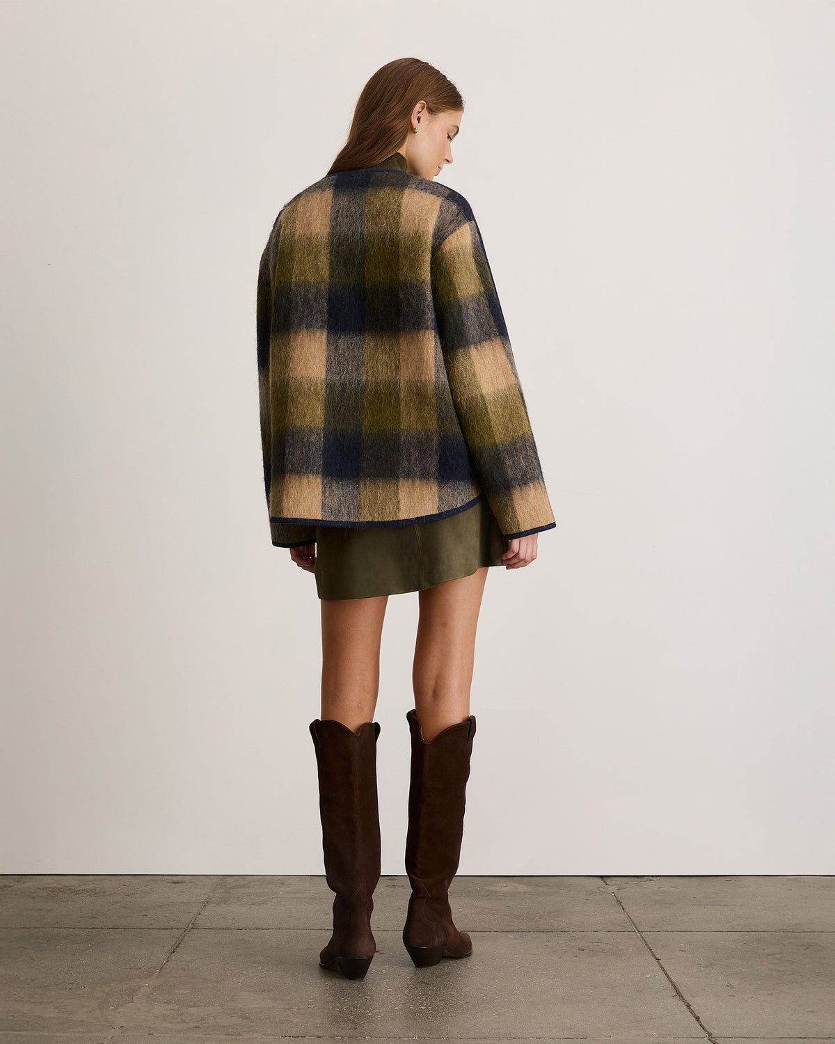 Janet Jacket in Maritime Blue Plaid