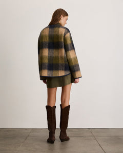 Janet Jacket in Maritime Blue Plaid
