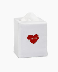 Je T'aime Tissue Box Cover