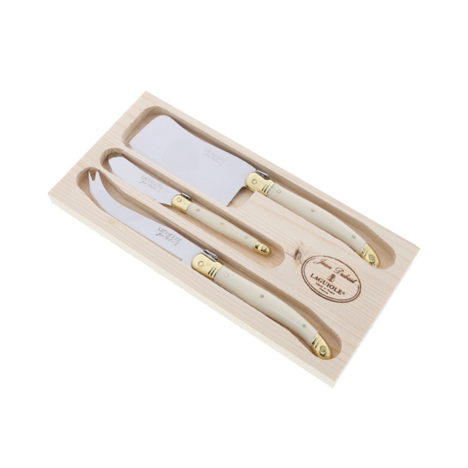 3 Piece Cheese Set in Ivory