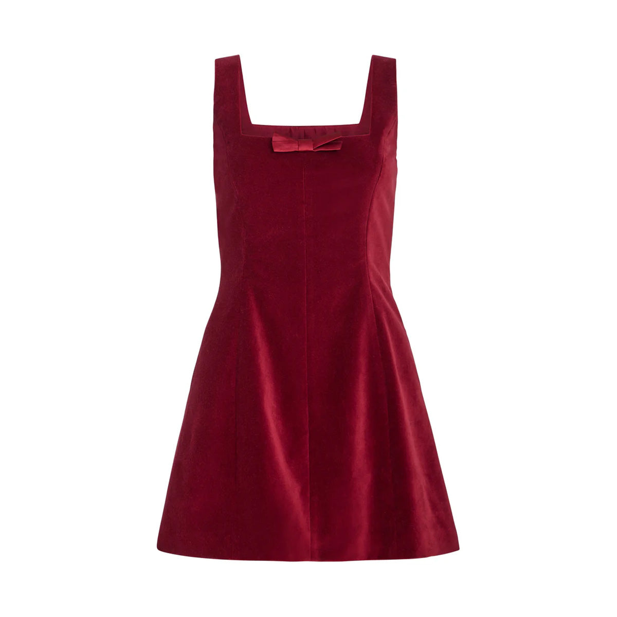 Jeanine Burgundy Velvet Mini Dress