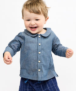 Jefferson Baby Shirt in Denim