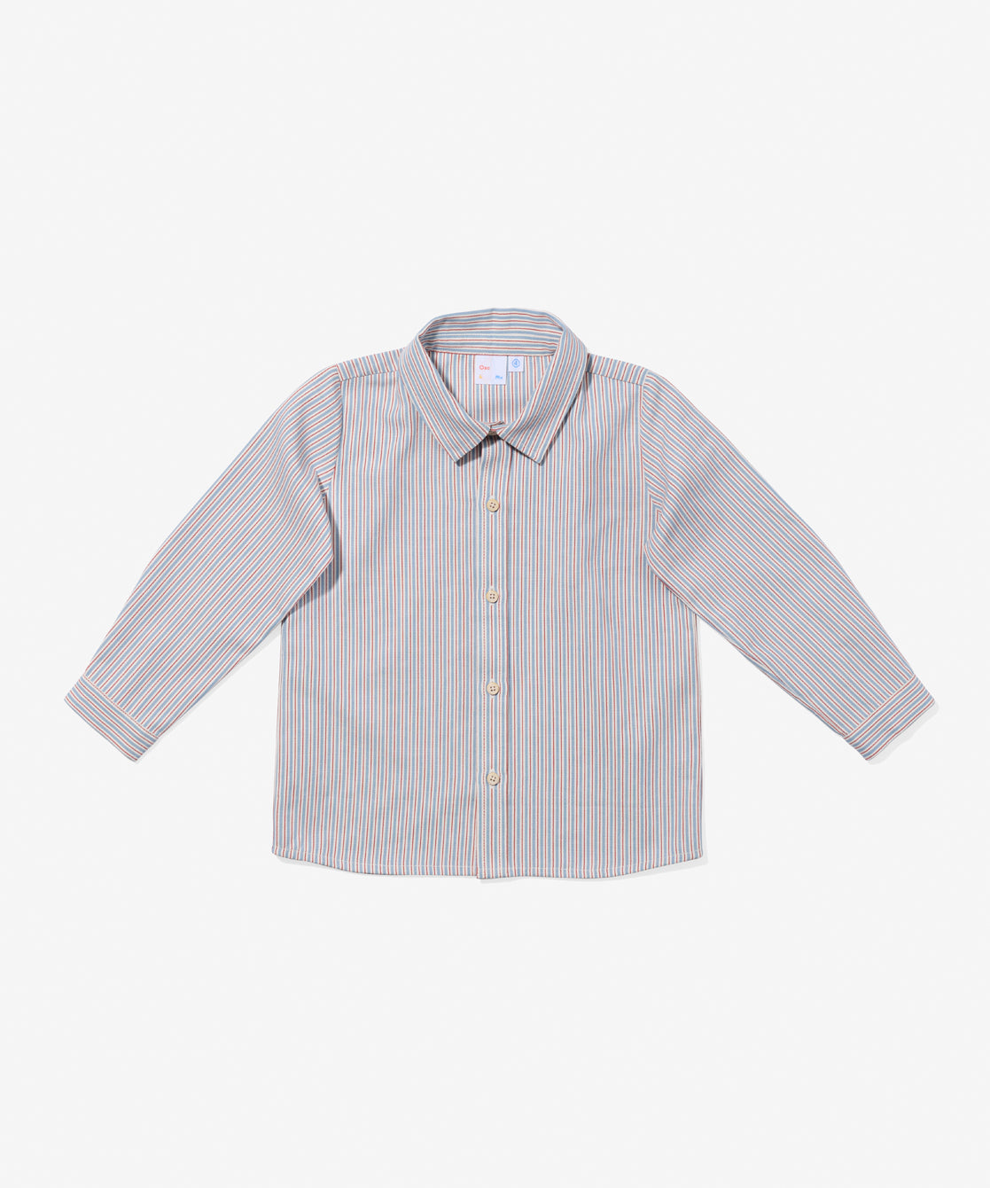 Jeffie Shirt in Indigo Linen Stripe