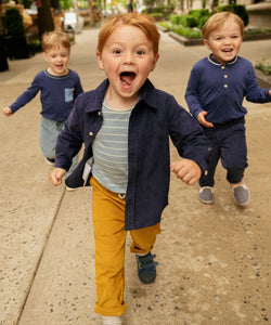 Jeffie Shirt in Navy Corduroy