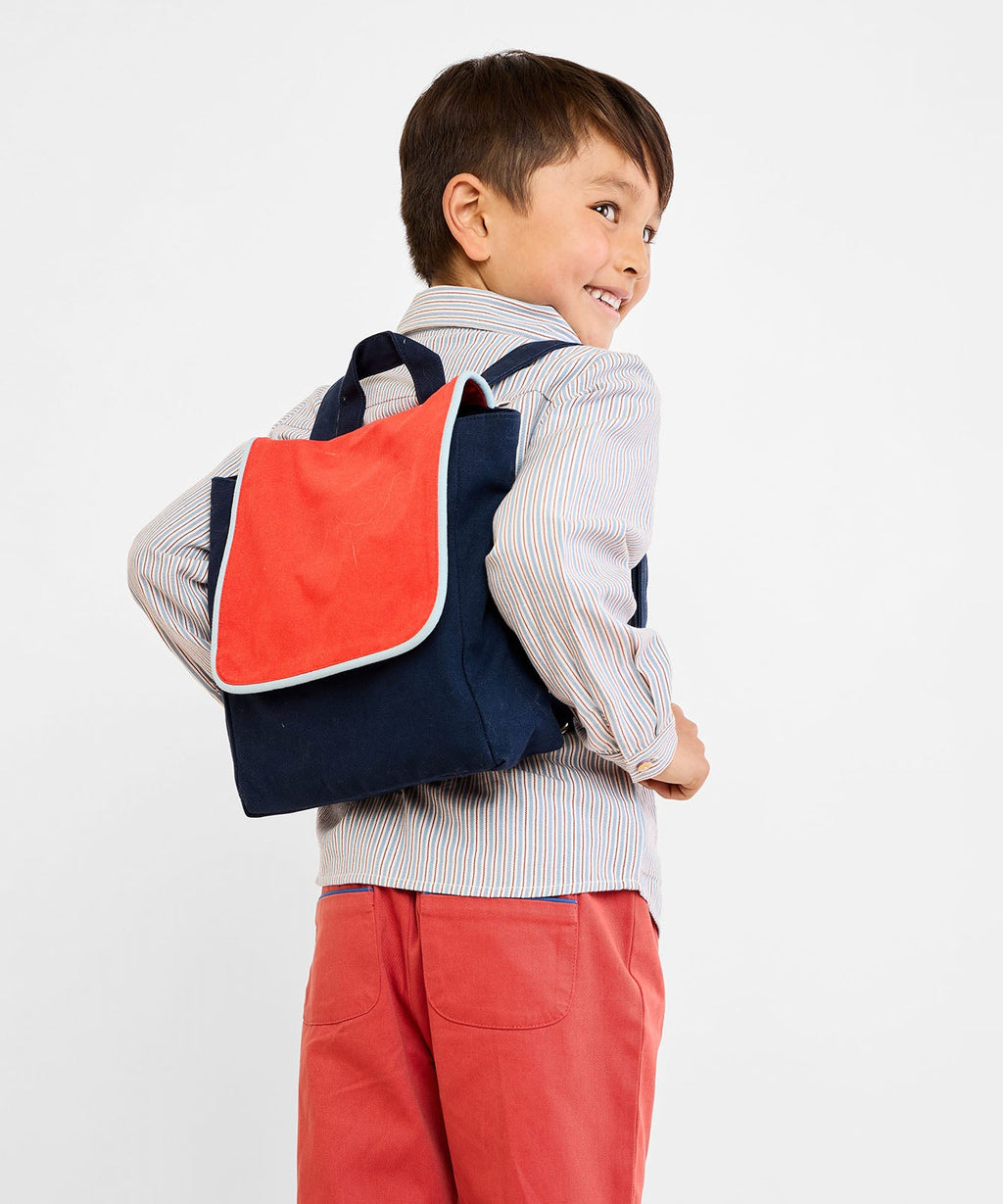 Jeffie Shirt in Indigo Linen Stripe