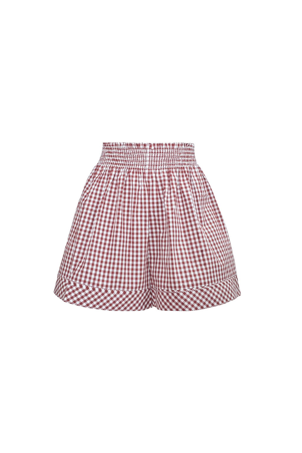 Jemma Shorts in Cotswold Check Rust.