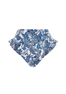 Jengibre Bikini Bottom in Blue Dragonfly Print