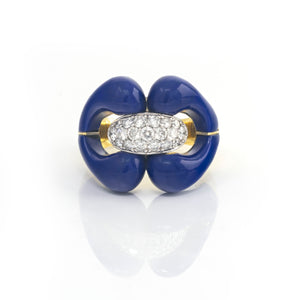Carved Stone Nautical Ring