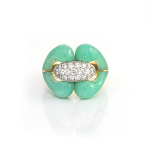 Carved Stone Nautical Ring
