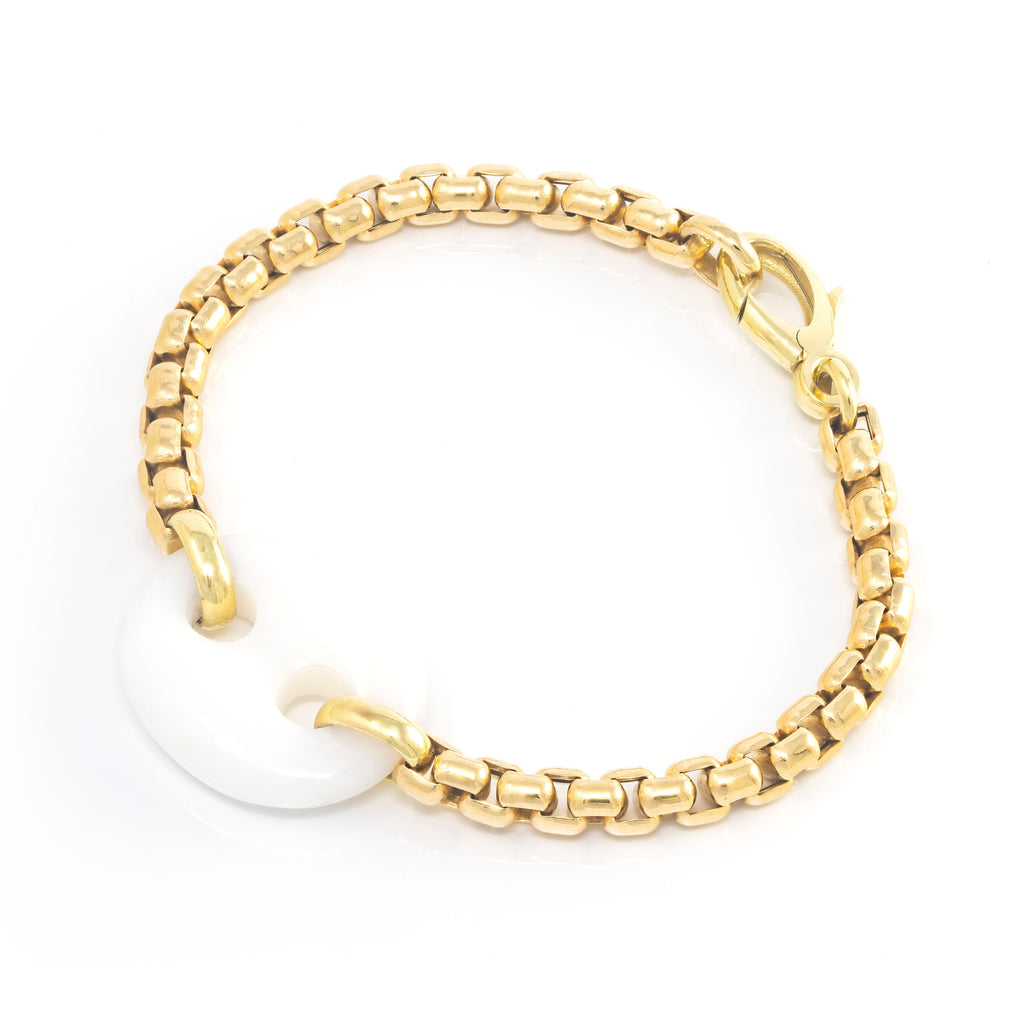 Single Stone Mariner Link Bracelet