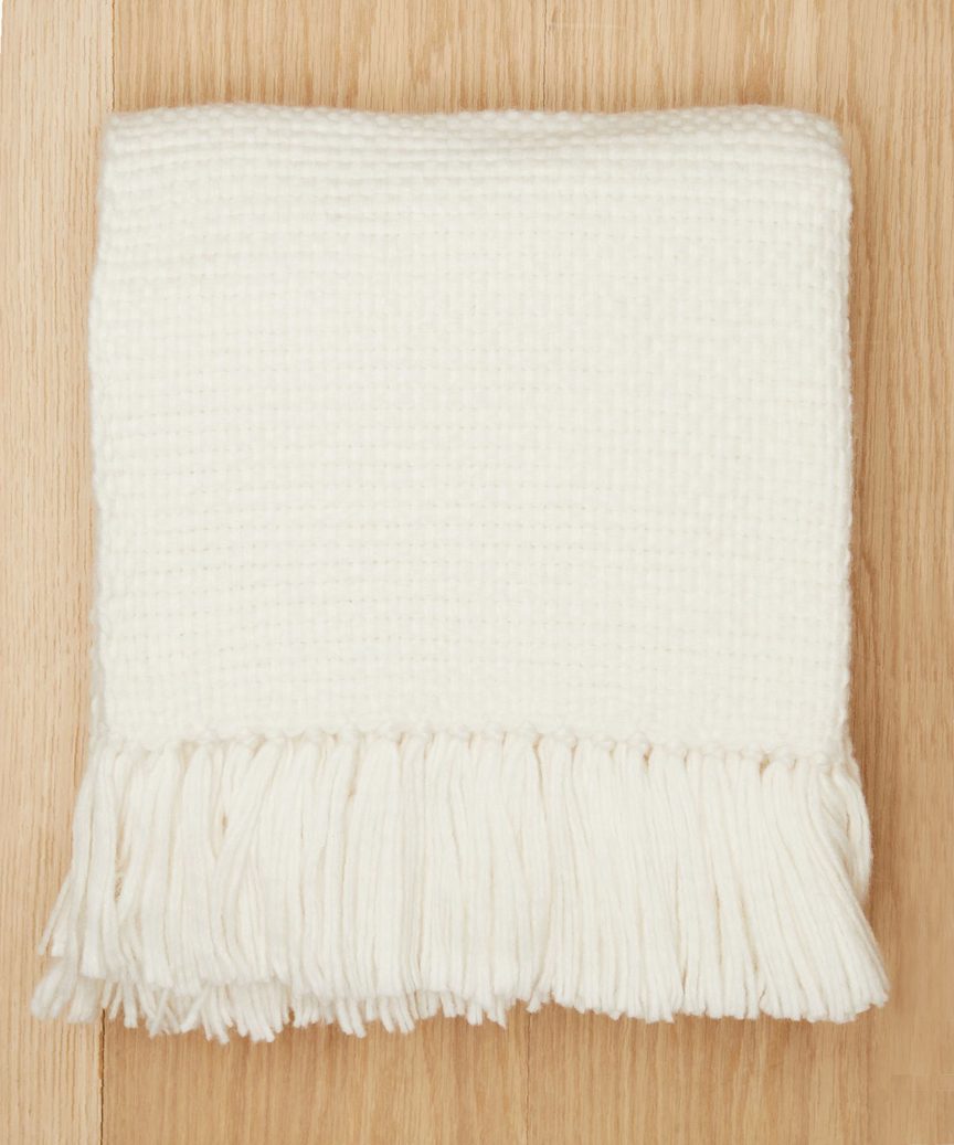 Alpaca Basketweave Throw