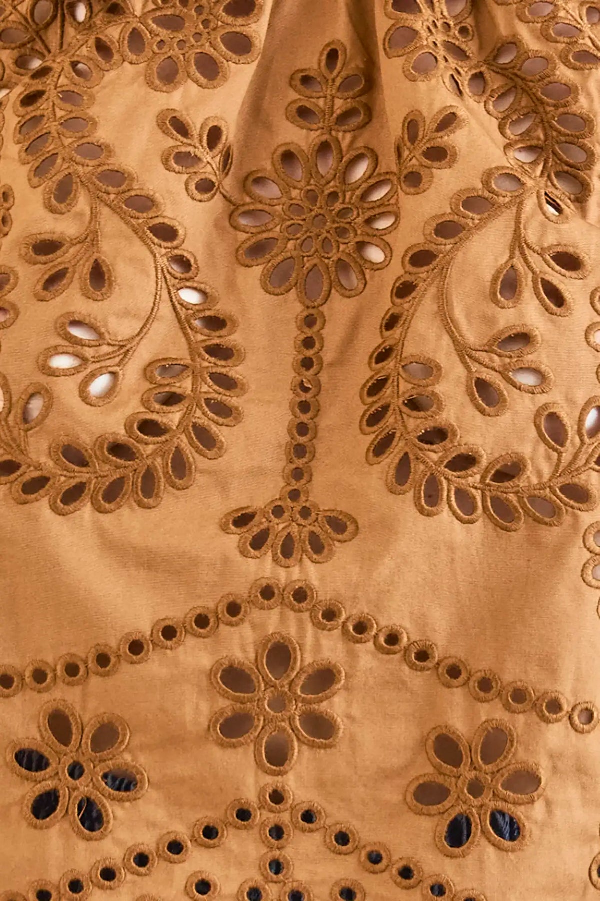 Jennifer Top in Mocha Embroidered Eyelet