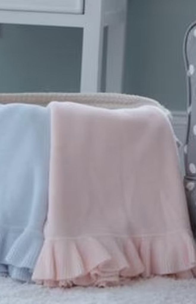 Jersey Knit Ruffle Blanket
