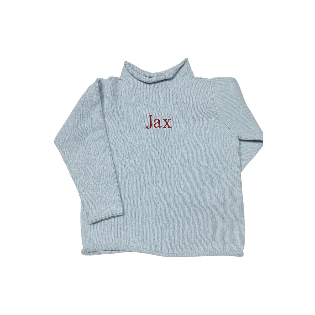 Jersey Rollneck Sweater in Blue