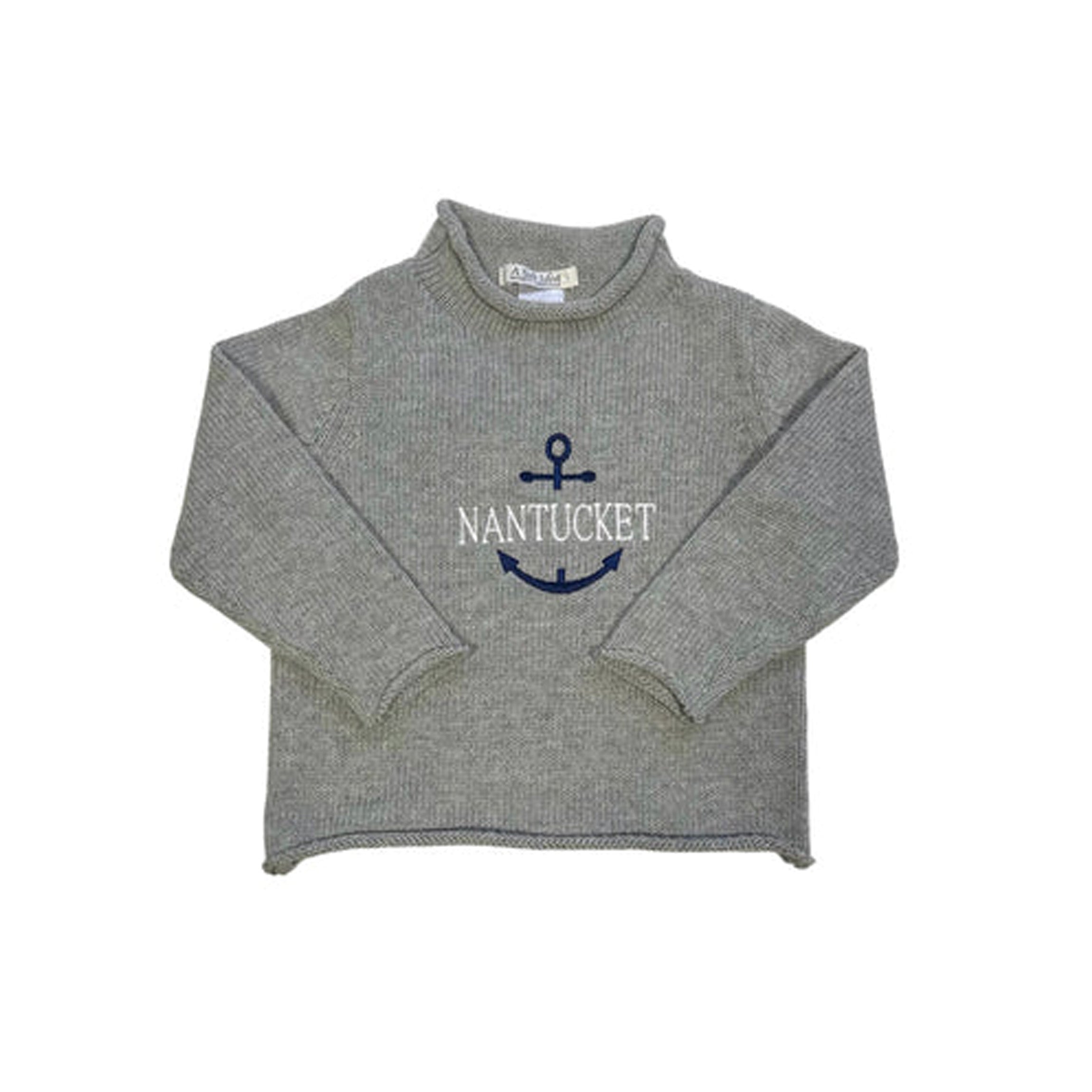 Jersey Rollneck Sweater in Grey