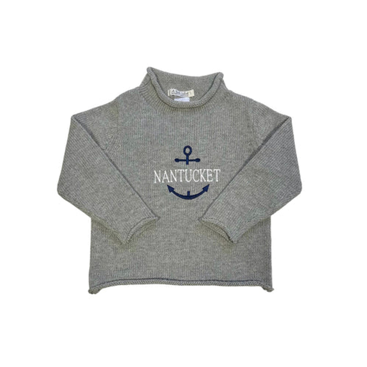 Jersey Rollneck Sweater in Grey