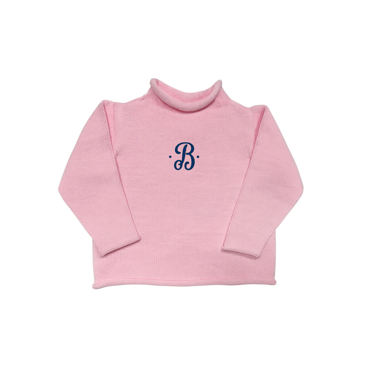Jersey Rollneck Sweater in Pink