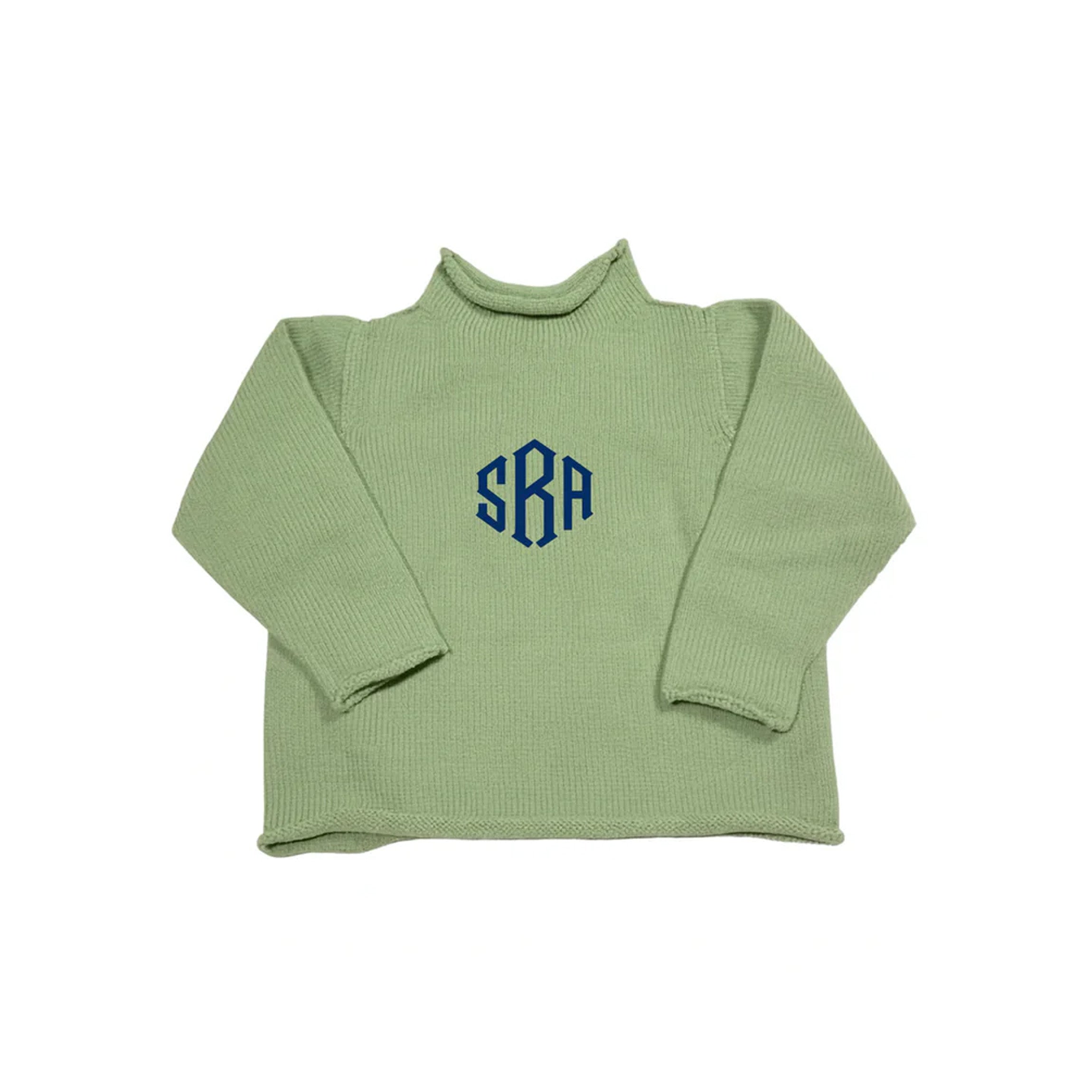 Jersey Rollneck Sweater in Sage