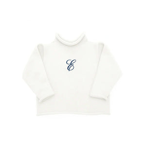 Jersey Rollneck Sweater in White