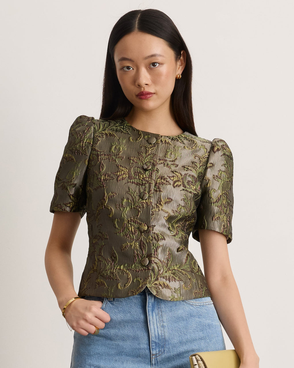 Jessa Top in Sprout Multi