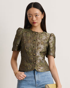 Jessa Top in Sprout Multi
