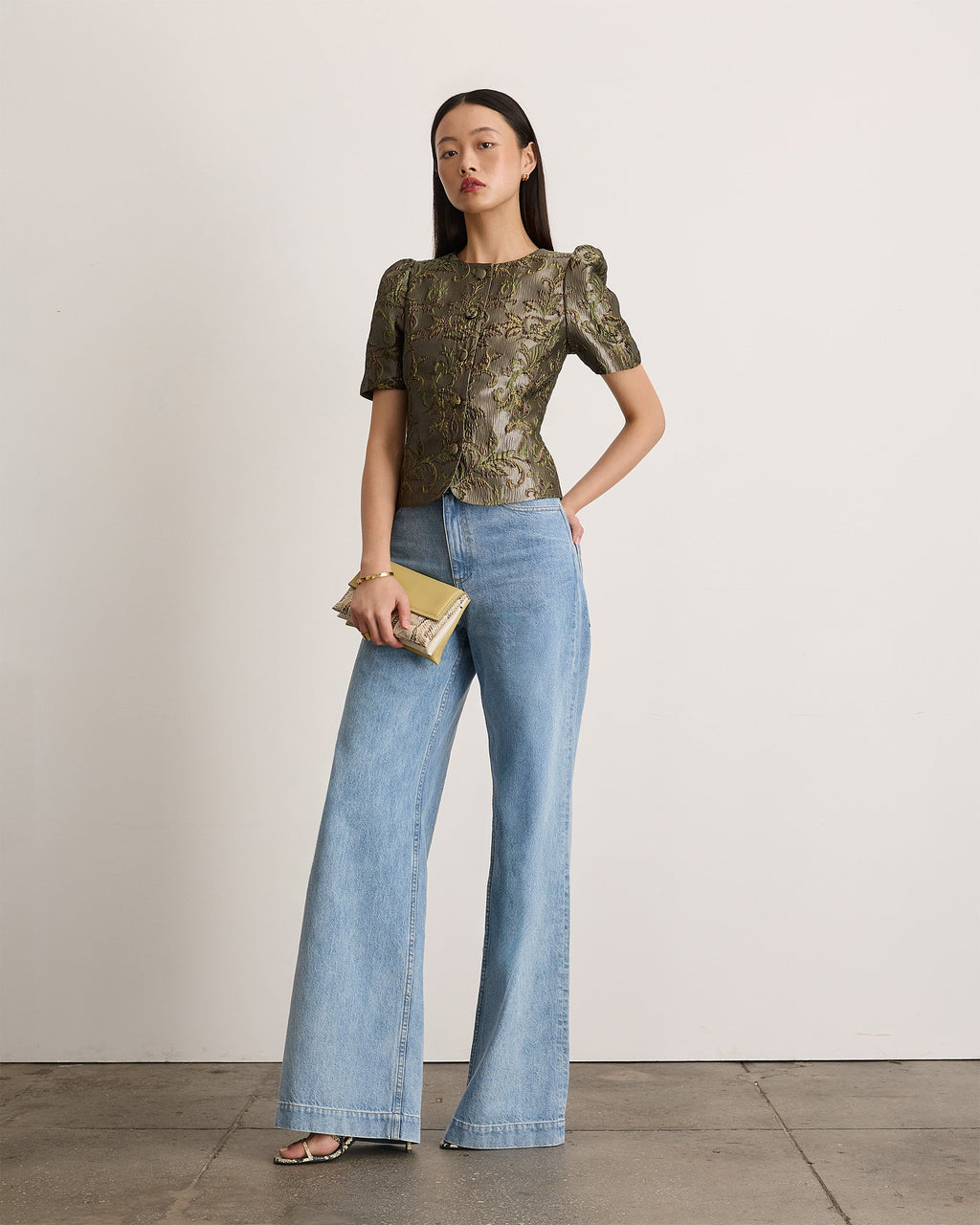 Jessa Top in Sprout Multi