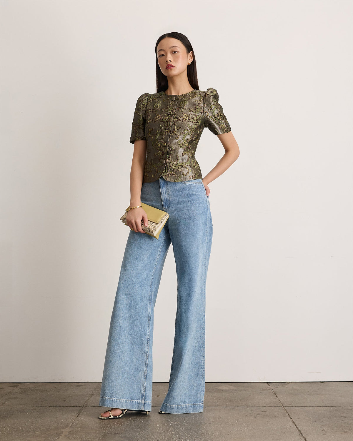 Jessa Top in Sprout Multi