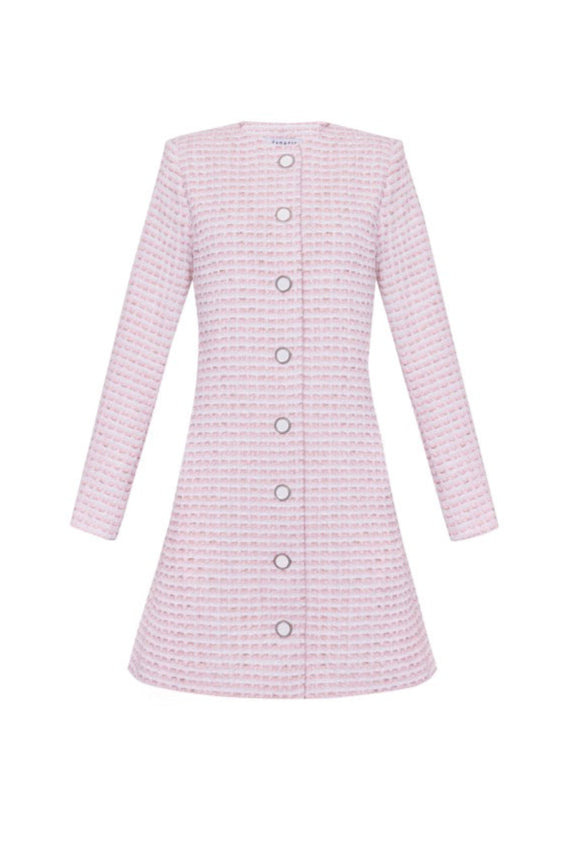 The Teresa Jacket in Pink & White