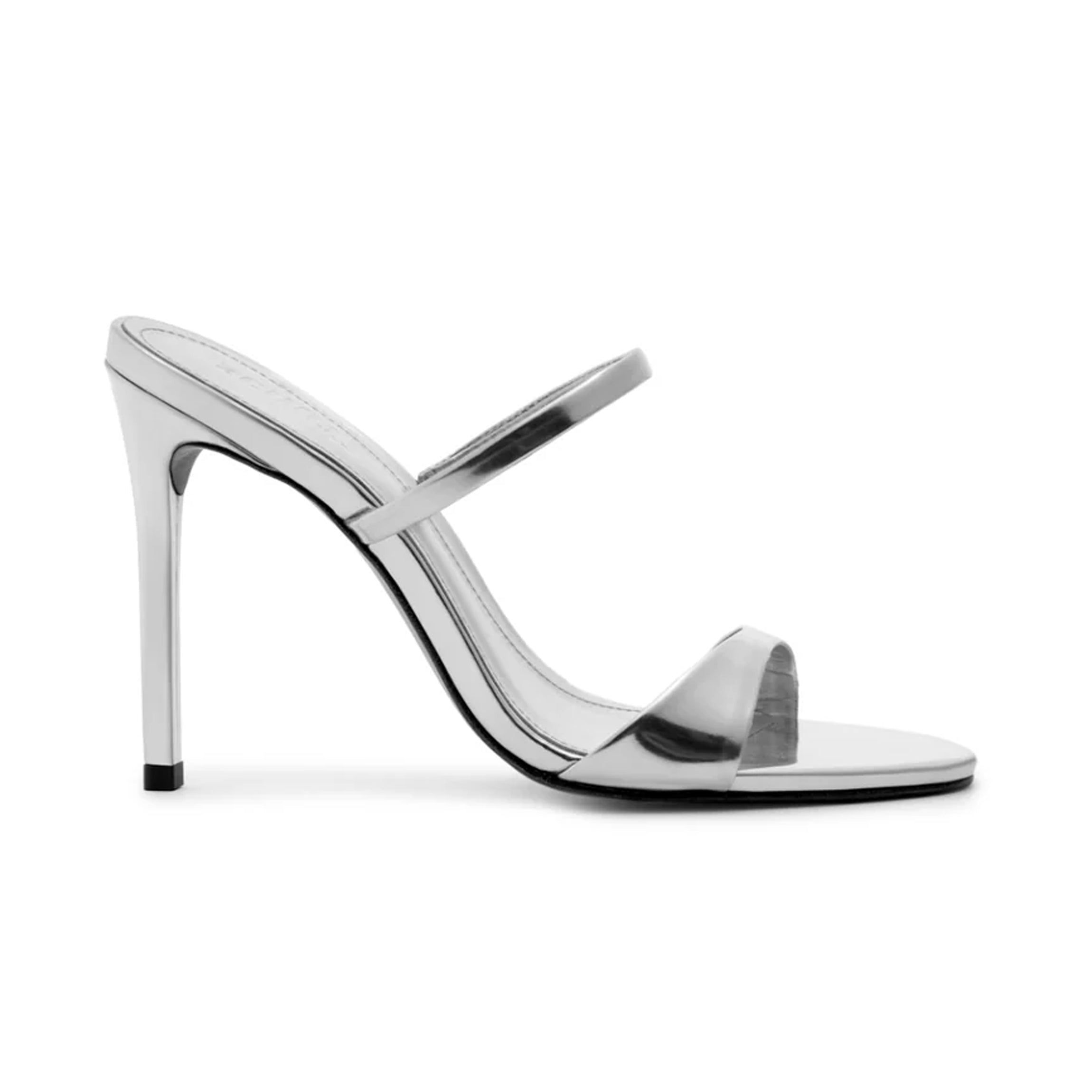 Jessica Mule Metallic Sandal in Prata