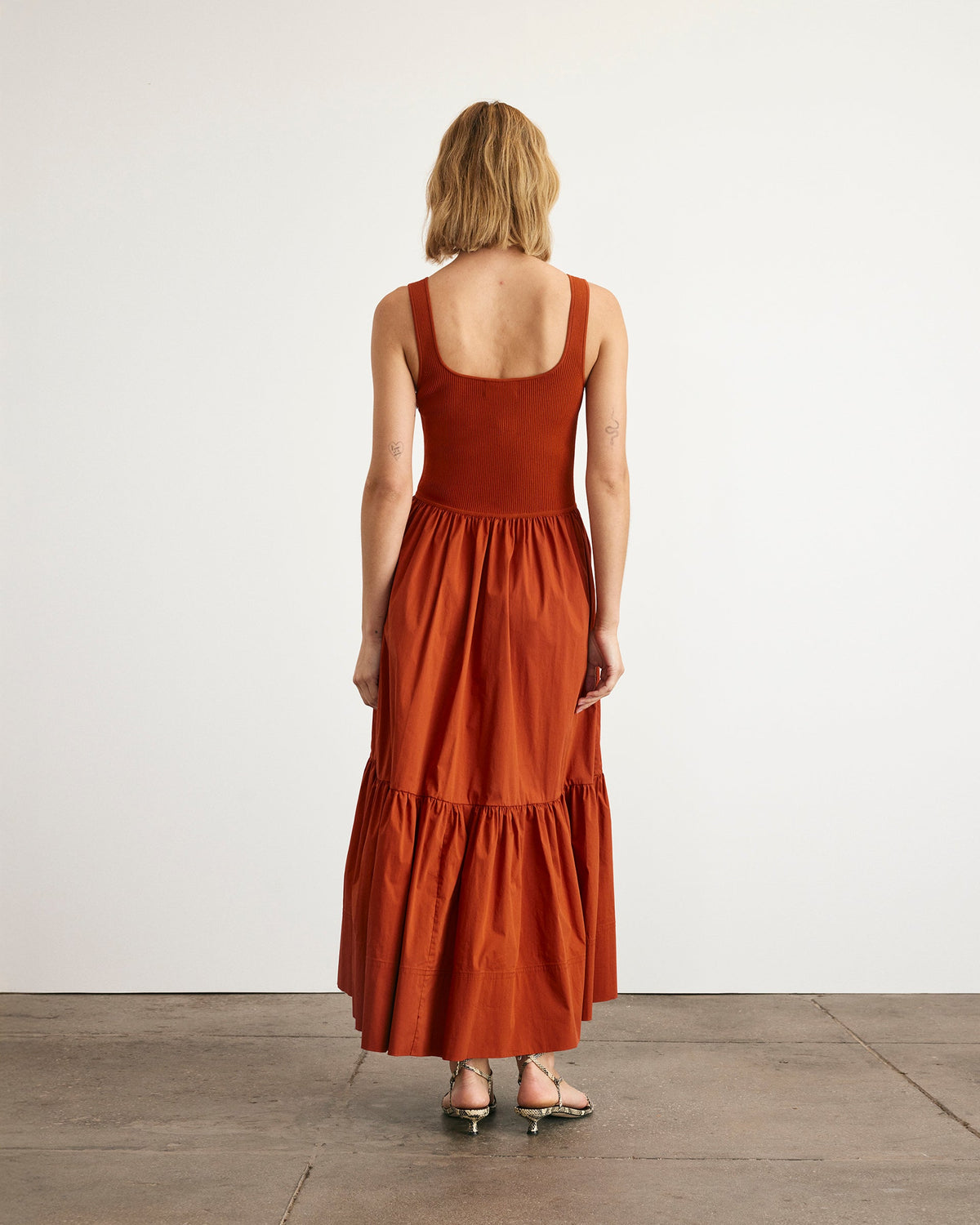Josephina Dress in Brick