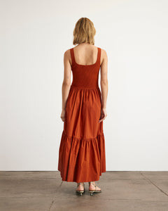 Josephina Dress in Brick