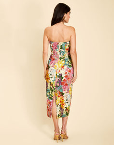 Josephine Convertible Midi Dress in Midnight Meadows