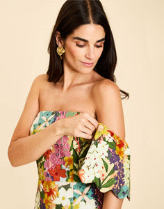 Josephine Convertible Midi Dress in Midnight Meadows