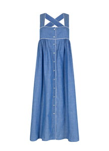Jossie Blue Linen Nightdress