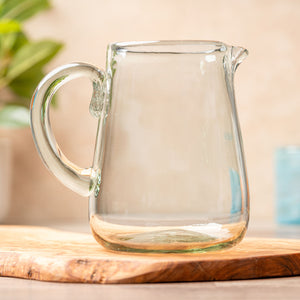 Handblown Glass Pitcher