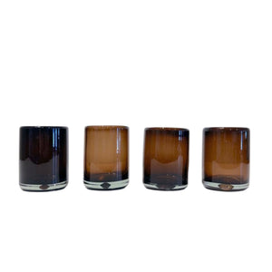 Handblown Shooter Glasses, Set of 4