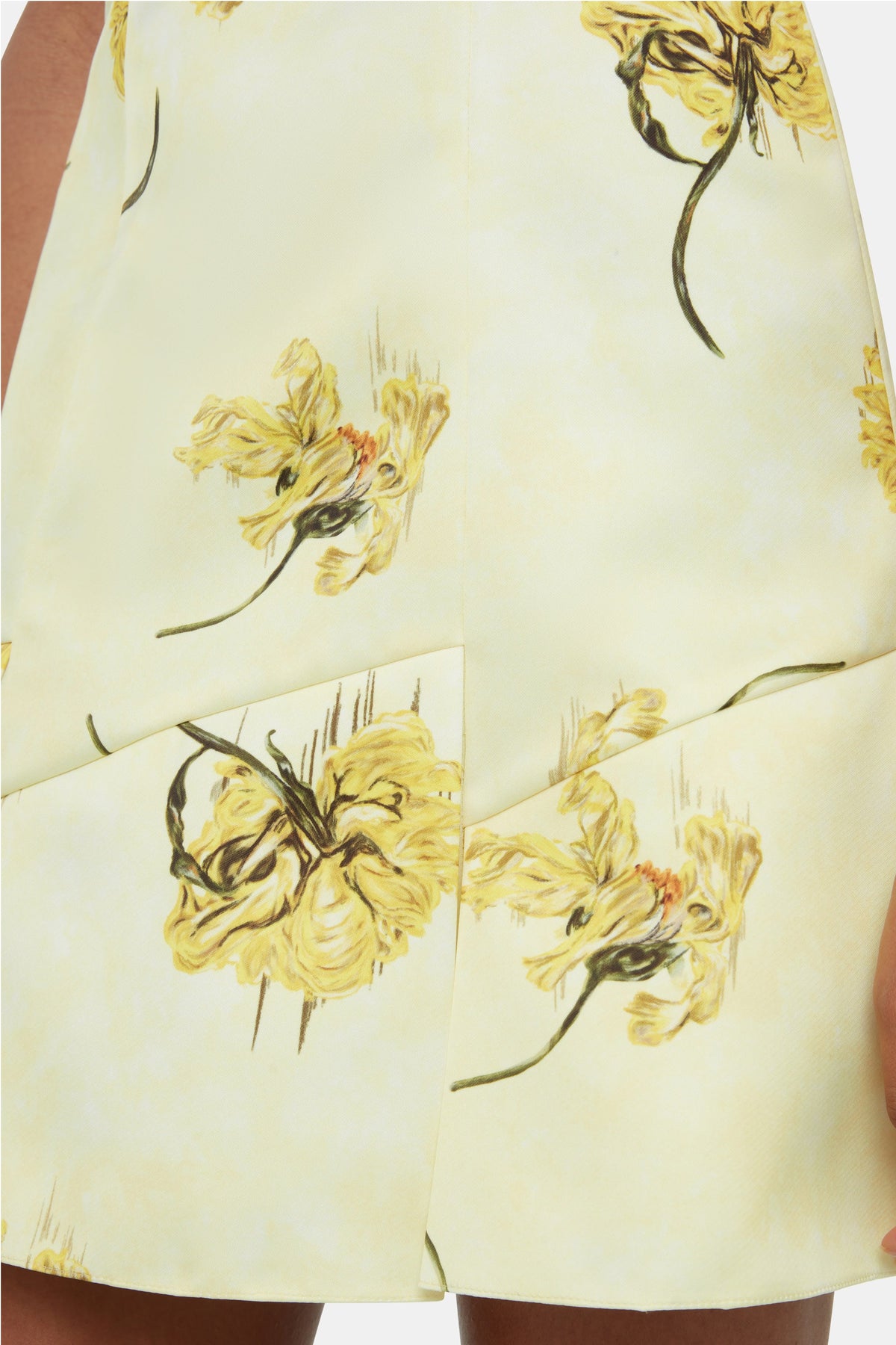 Jueelee Mini Dress In Yellow Floral Printed On Lemon Genzianella | Emilia Wickstead