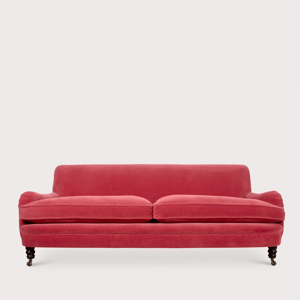 78″ Jules Sofa with cushion seat in Indian Pink Mohair