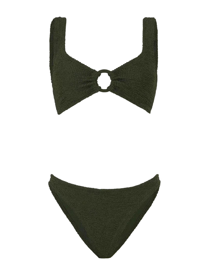 Julia Bikini in Metallic Khaki