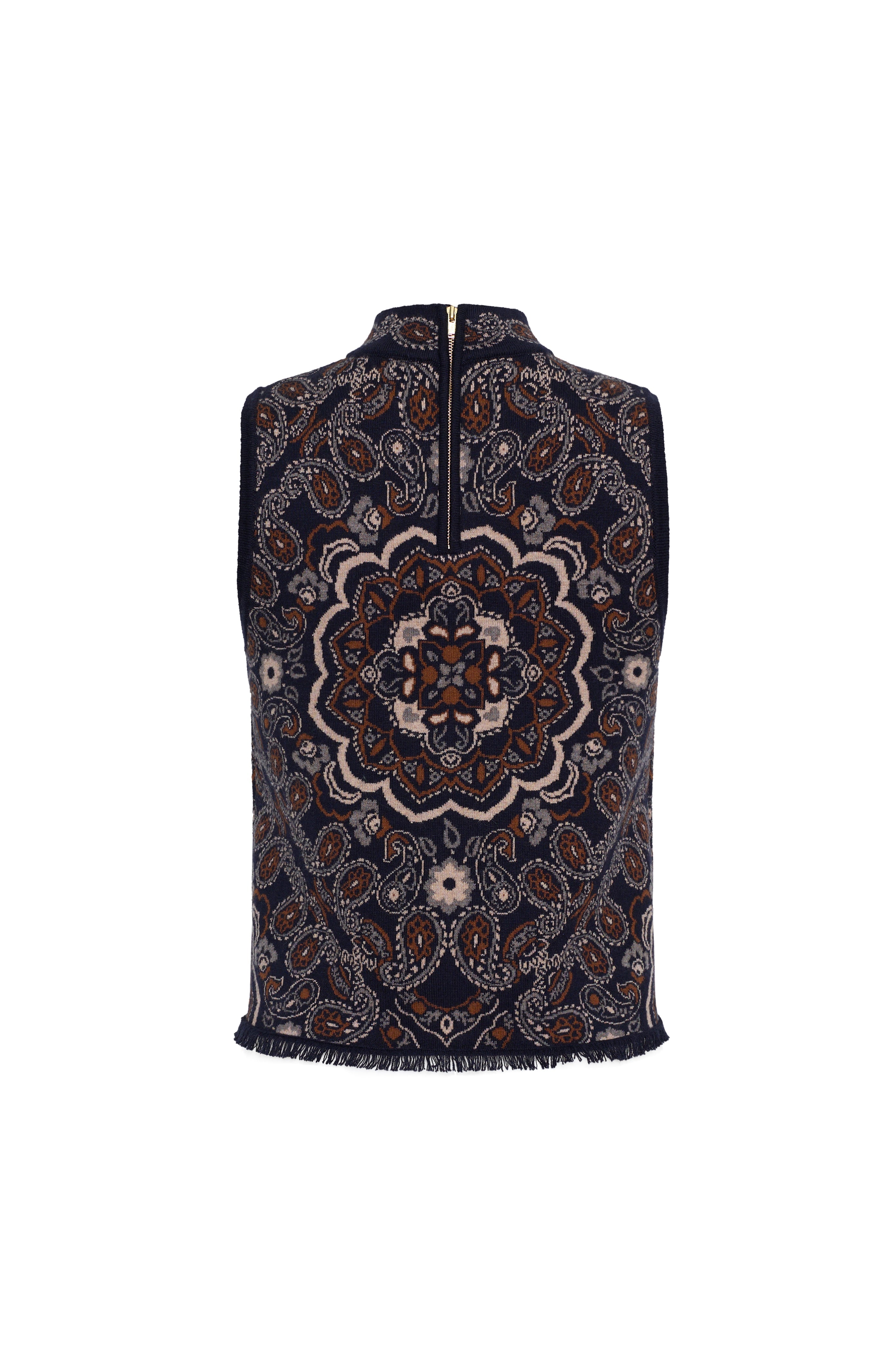 Julissa Top in Bandana Navy
