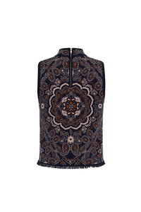 Julissa Top in Bandana Navy