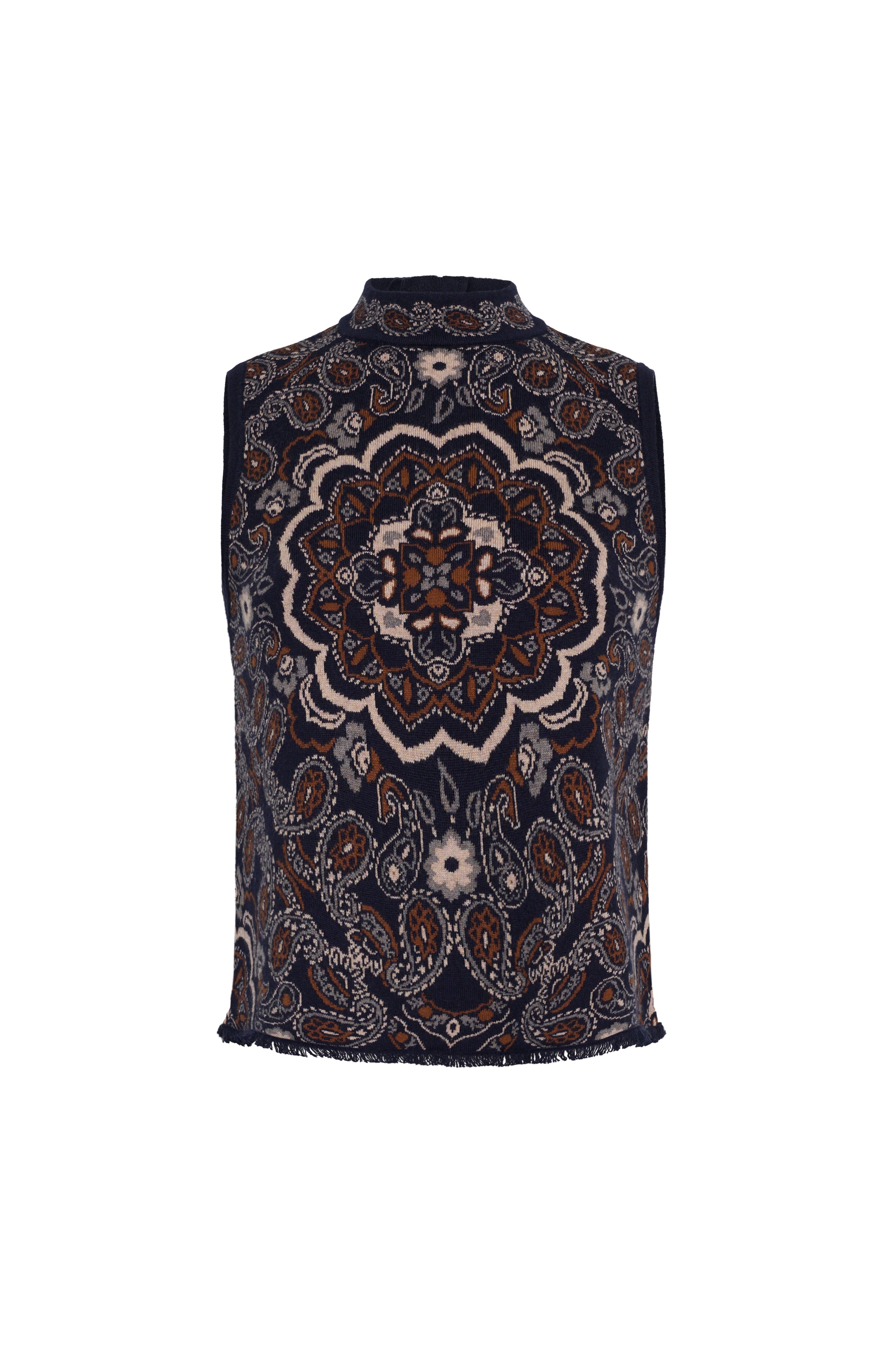 Julissa Top in Bandana Navy
