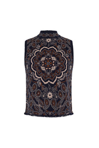 Julissa Top in Bandana Navy